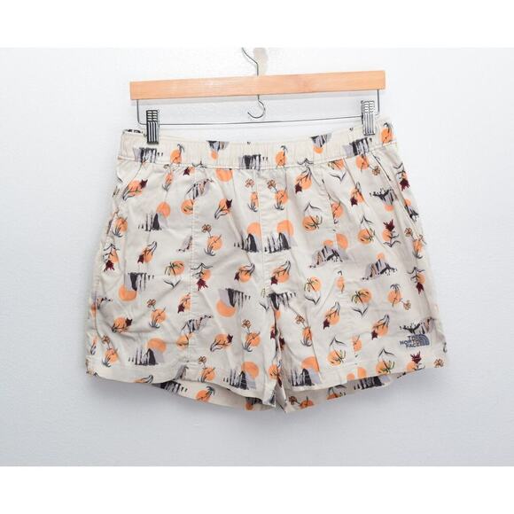The North Face Shorts Mens Medium Class V Floral Print Casual Flat Front Elastic - Picture 1 of 6